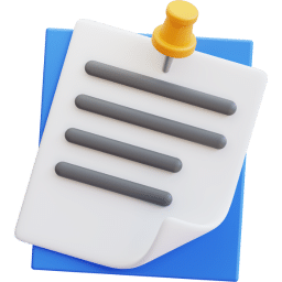 notes 3d icon