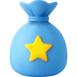 reward money bag 3d icon