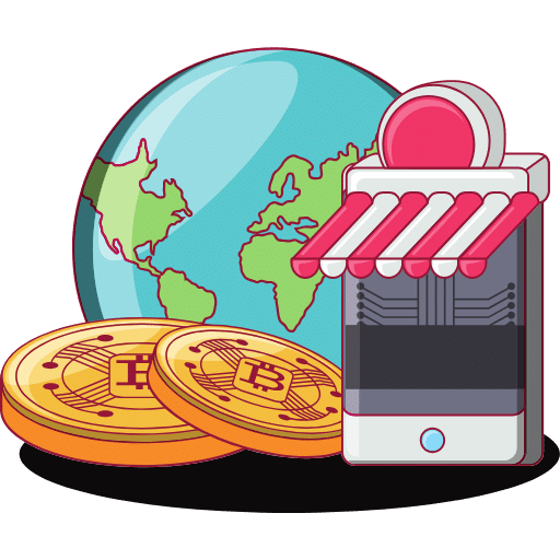 world map merchants crypto payment