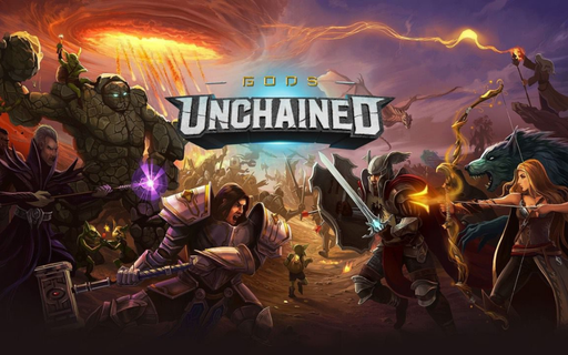 play to earn crypto game review gods unchained banner image